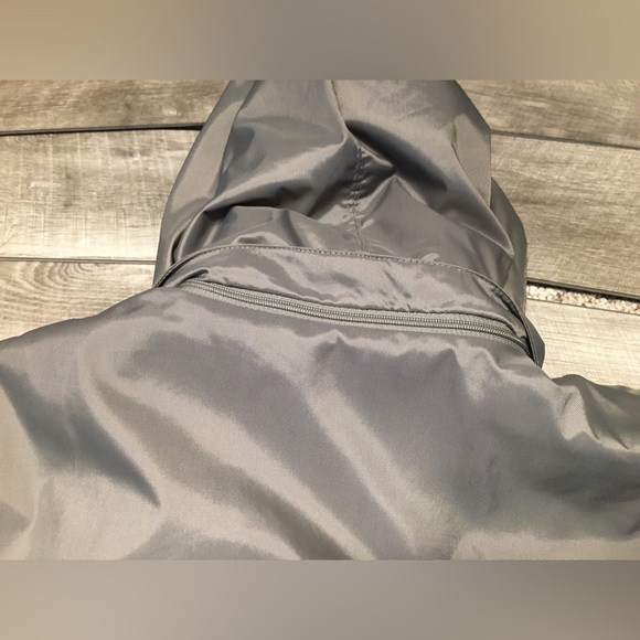 Vintage Nike Puffy Insulated Gray Hooded Full Zip Parka Coat Jacket Size Large - Picture 13 of 14